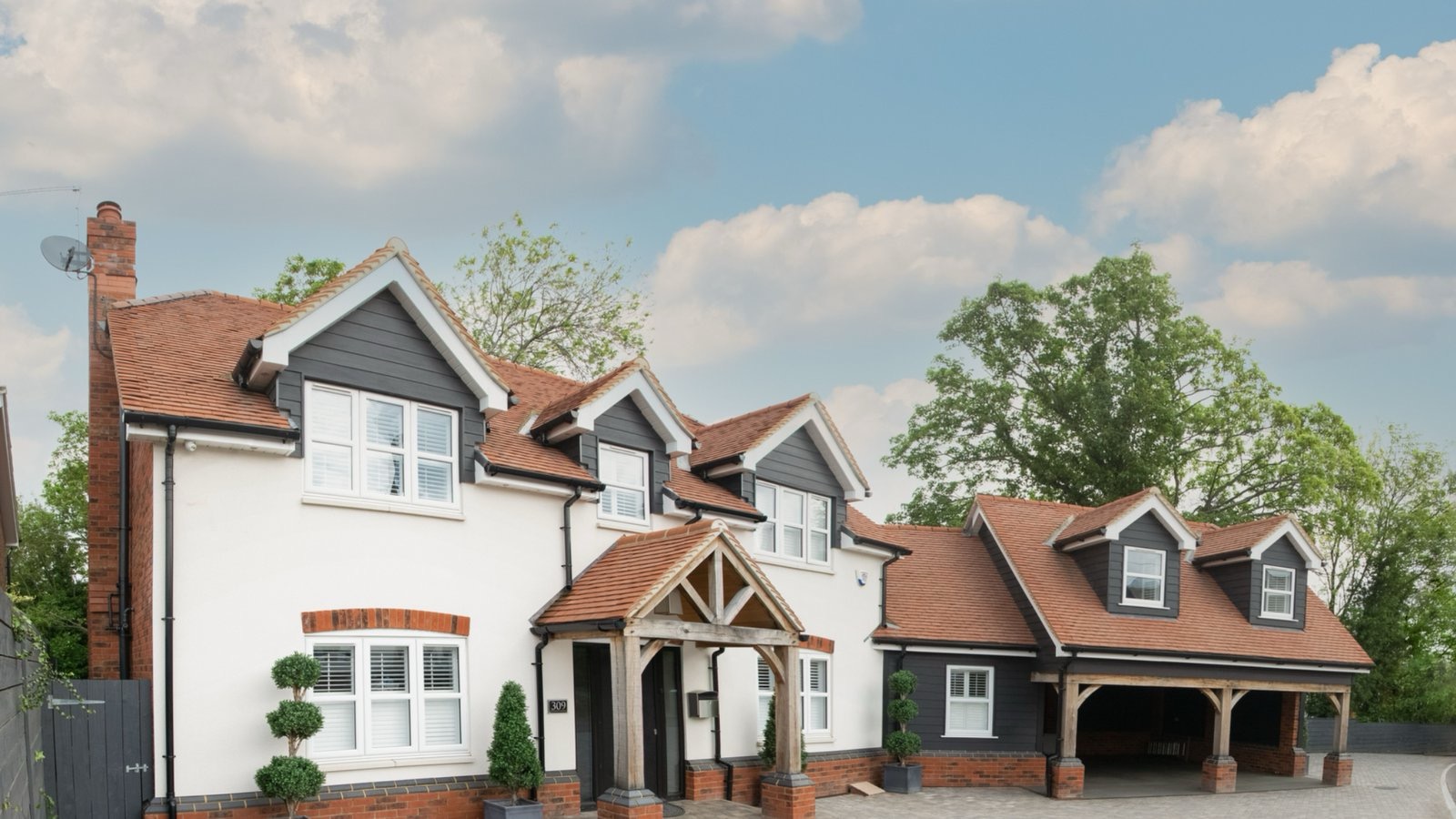 Completed extension on property in Surrey