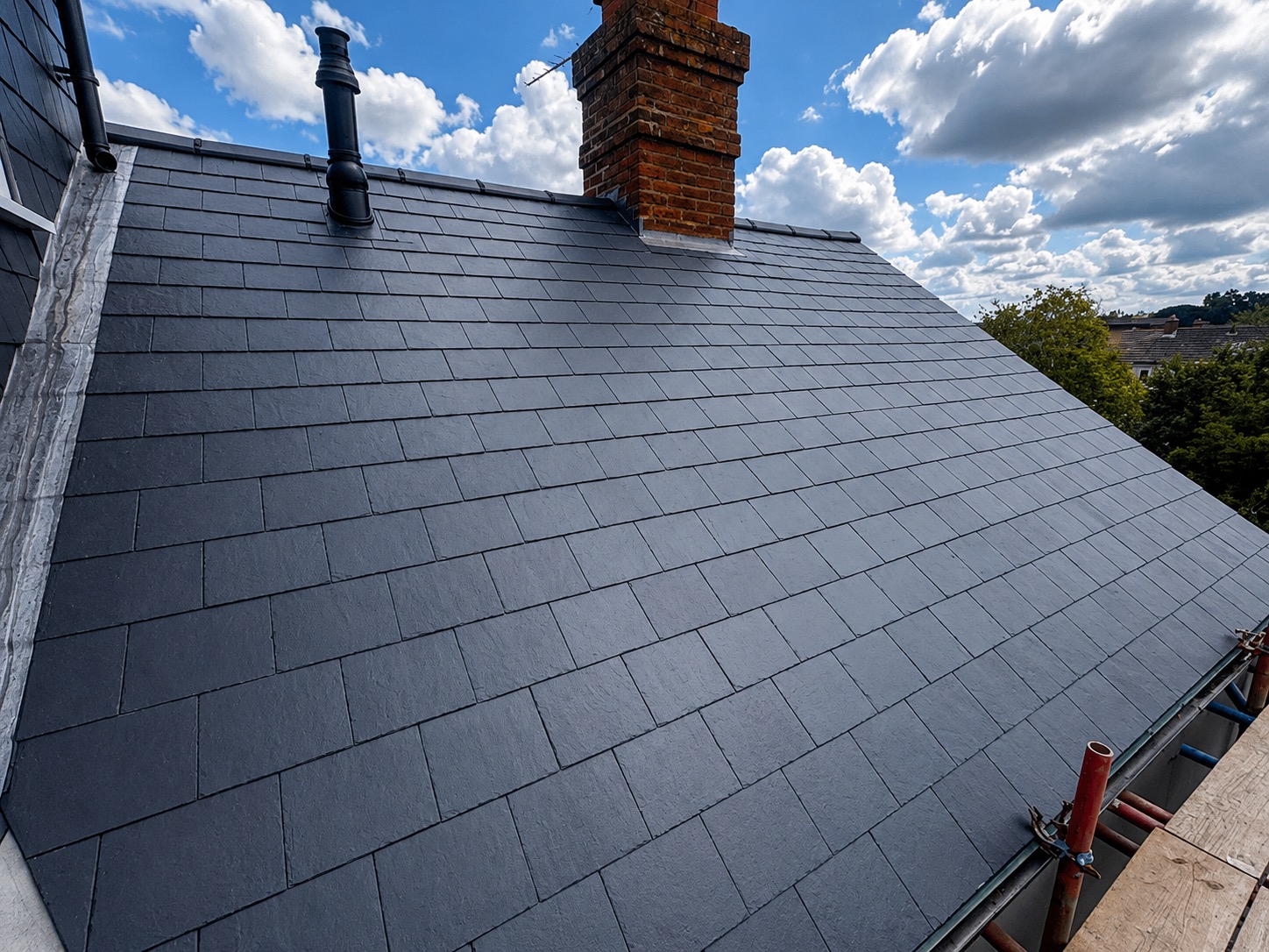 Natural Spanish Slate Roof in Farnham